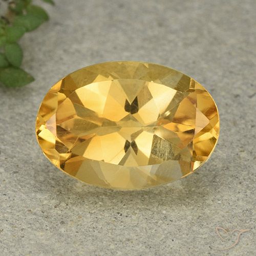 5.77ct Natürlicher Mittleres Gold Citrin, Oval, VVS-VS