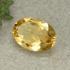 9,17 ctw natürlicher Mittelhelles Gold Citrin, Oval, VVS-VS
