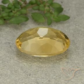 9,17 ctw natürlicher gold-orange Citrin, Oval, VVS-VS