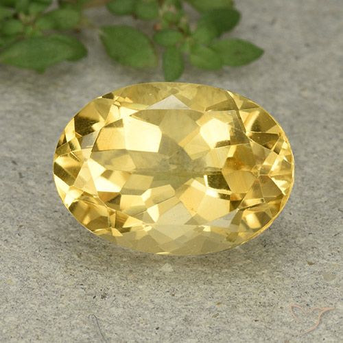 6.07ct Natürlicher Golden Citrin, Oval, VVS-VS