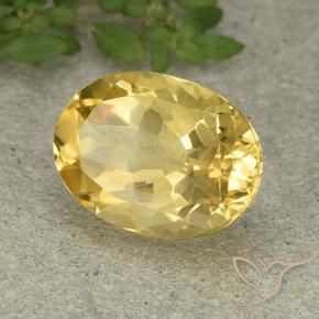 9,17 ctw natürlicher Golden Citrin, Oval, VVS-VS