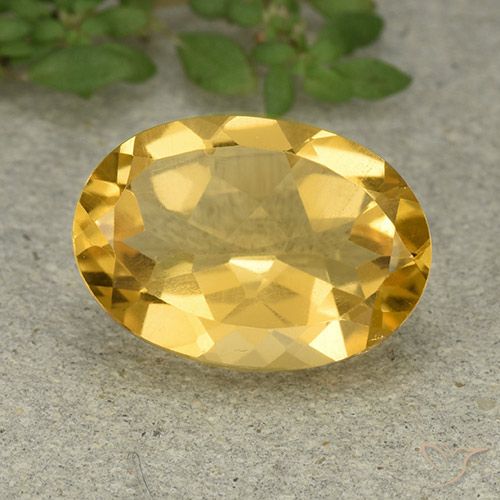 5.25ct Natürlicher Mittelgold Citrin, Oval, VVS-VS