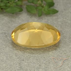 9,17 ctw natürlicher Mittelgold Citrin, Oval, VVS-VS