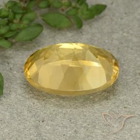 9,17 ctw natürlicher Mittelgold Citrin, Oval, VVS-VS