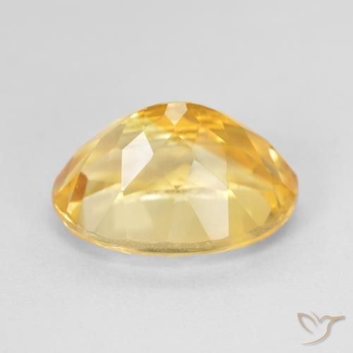 9,17 ctw natürlicher gold-orange Citrin, Oval, VVS-VS