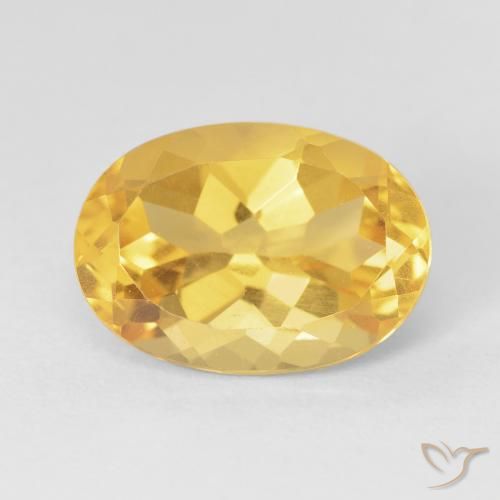 6.22ct Natürlicher Golden Citrin, Oval, VVS-VS
