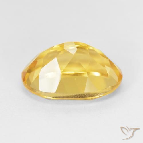 9,17 ctw natürlicher Golden Citrin, Oval, VVS-VS