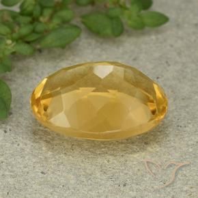 9,17 ctw natürlicher gold-orange Citrin, Oval, VVS