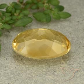 9,17 ctw natürlicher Mittelgold Citrin, Oval, VVS
