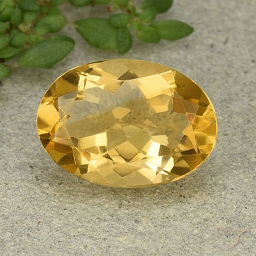 4.83ct Natürlicher Mittelgold Citrin, Oval, VVS
