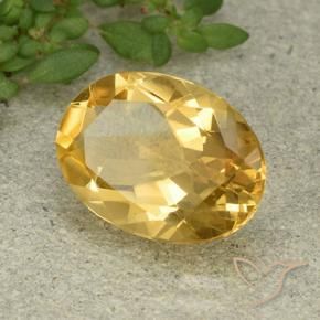 9,17 ctw natürlicher Mittelgold Citrin, Oval, VVS