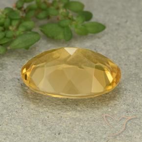 9,17 ctw natürlicher Mittelgold Citrin, Oval, VVS