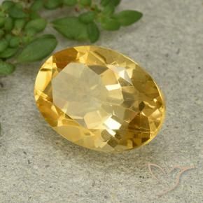 9,17 ctw natürlicher gold-orange Citrin, Oval, VVS