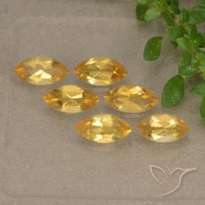 1.33 ct natürliche Tiefes Goldorange Citrin-Edelsteine, Marquise, VS