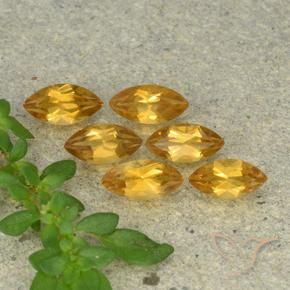 1.54 ct natürliche Orange-Gold Citrin-Edelsteine, Marquise, VVS-VS