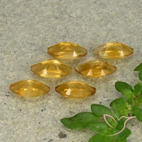 1.54 ct natürliche Orange-Gold Citrin-Edelsteine, Marquise, VVS-VS