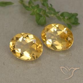 4.59 ct natürliche Mittelhelles Gold Citrin-Edelsteine, Oval, VVS-VS
