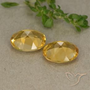 4.59 ct natürliche Mittelhelles Gold Citrin-Edelsteine, Oval, VVS-VS
