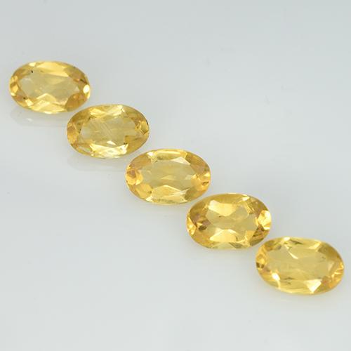 1,73 ct natürliche Hell Gold Citrin-Edelsteine, Oval Schliff, VVS-VS