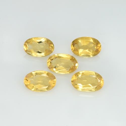 1,73 ct natürliche Hell Gold Citrin-Edelsteine, Oval Schliff, VVS-VS