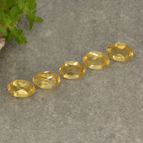1,80 ct natürliche gelber Citrin-Edelsteine, Oval Schliff, VVS-VS