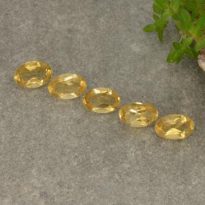 1,80 ct natürliche gelber Citrin-Edelsteine, Oval Schliff, VVS-VS