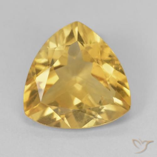 4.72ct Natürlicher Golden Citrin, Trillion, VVS