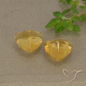 1.34 ct natürliche Golden Citrin-Edelsteine, Trillion, VVS-VS