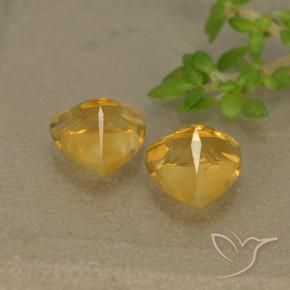1.46 ct natürliche Dunkelgolden Citrin-Edelsteine, Trillion, VVS-VS