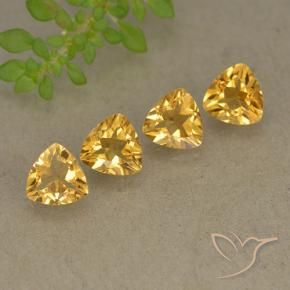 2.63 ct natürliche Helles Gold Citrin-Edelsteine, Trillion, VVS-VS