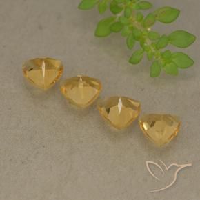 2.63 ct natürliche Helles Gold Citrin-Edelsteine, Trillion, VVS-VS
