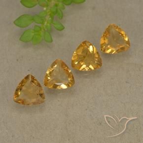 2.25 ct natürliche Tiefes Orange-Gold Citrin-Edelsteine, Trillion, VVS-VS
