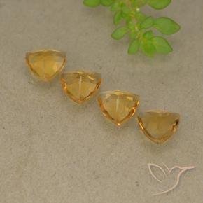 2.25 ct natürliche Tiefes Orange-Gold Citrin-Edelsteine, Trillion, VVS-VS