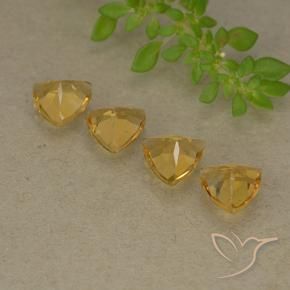 2.52 ct natürliche gold-orange Citrin-Edelsteine, Trillion, VVS-VS