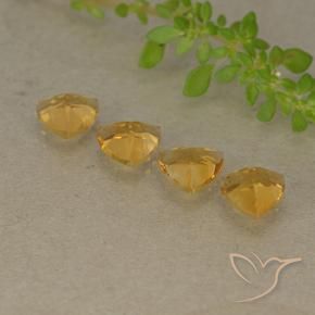 2.60 ct natürliche Tiefes Goldorange Citrin-Edelsteine, Trillion, VVS-VS