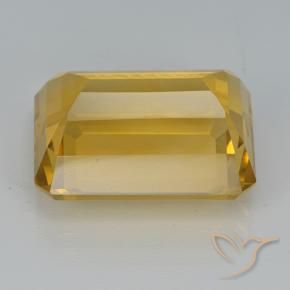 9,17 ctw natürlicher Dunkelgolden Citrin, Oktagonschliff, VVS