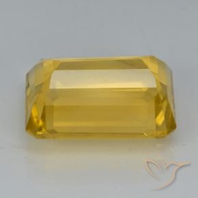 9,17 ctw natürlicher gold-orange Citrin, Oktagonschliff, VVS