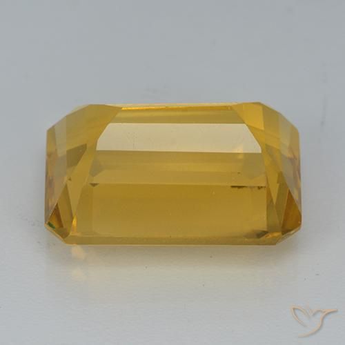 9,17 ctw natürlicher Mittelgold Citrin, Oktagonschliff, VVS