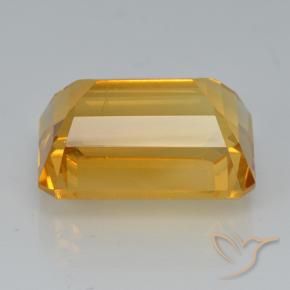 9,17 ctw natürlicher Mittel-Helles Orange-Gold Citrin, Oktagonschliff, VVS