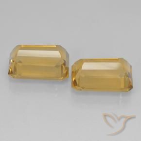 15.32 ct natürliche Tiefes Goldorange Citrin-Edelsteine, Oktagonschliff, VVS-VS