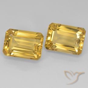 15.40 ct natürliche Tiefes Goldorange Citrin-Edelsteine, Oktagonschliff, VVS-VS