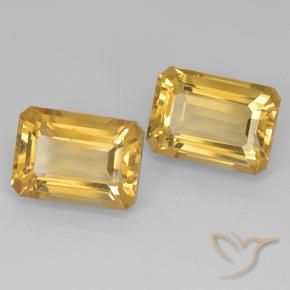 15.05 ct natürliche Mittel-Dunkelgold Citrin-Edelsteine, Oktagonschliff, VVS-VS