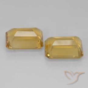 15.05 ct natürliche Mittel-Dunkelgold Citrin-Edelsteine, Oktagonschliff, VVS-VS
