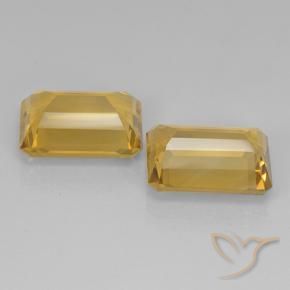 14.27 ct natürliche Golden Citrin-Edelsteine, Oktagonschliff, VVS-VS