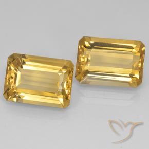 14.90 ct natürliche Mittel-Dunkelgold Citrin-Edelsteine, Oktagonschliff, VVS-VS