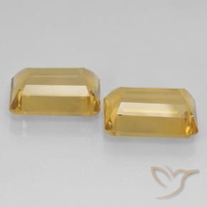 14.90 ct natürliche Mittel-Dunkelgold Citrin-Edelsteine, Oktagonschliff, VVS-VS