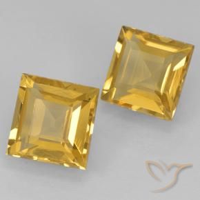 2.16 ct natürliche Golden Citrin-Edelsteine, Quadrat, VVS-VS