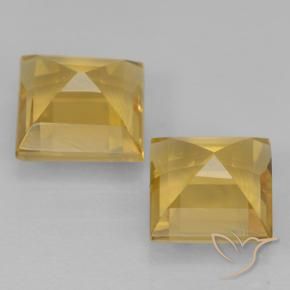 2.16 ct natürliche Golden Citrin-Edelsteine, Quadrat, VVS-VS