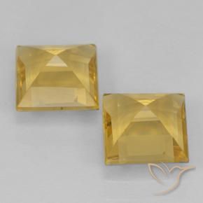 1.90 ct natürliche Mittleres Gold Citrin-Edelsteine, Quadrat, VVS-VS