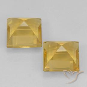 2.27 ct natürliche Golden Citrin-Edelsteine, Quadrat, VVS-VS